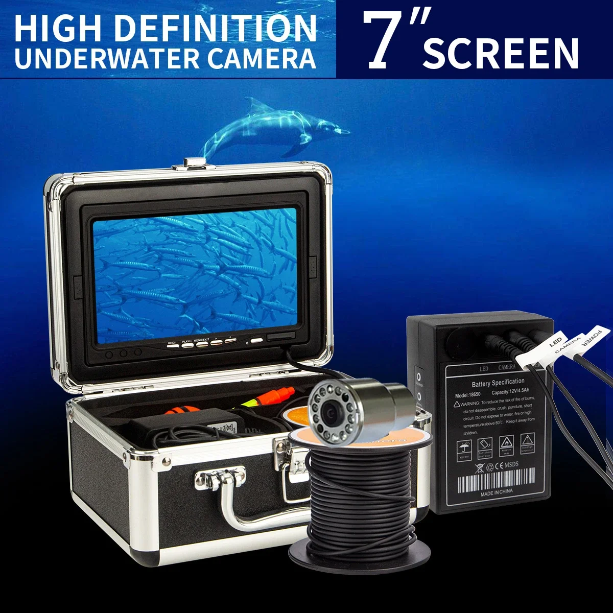 WF13 7인치 LCD 화면 1000TVL HD 수중  - Fish Finder Case 리뷰 및 가격